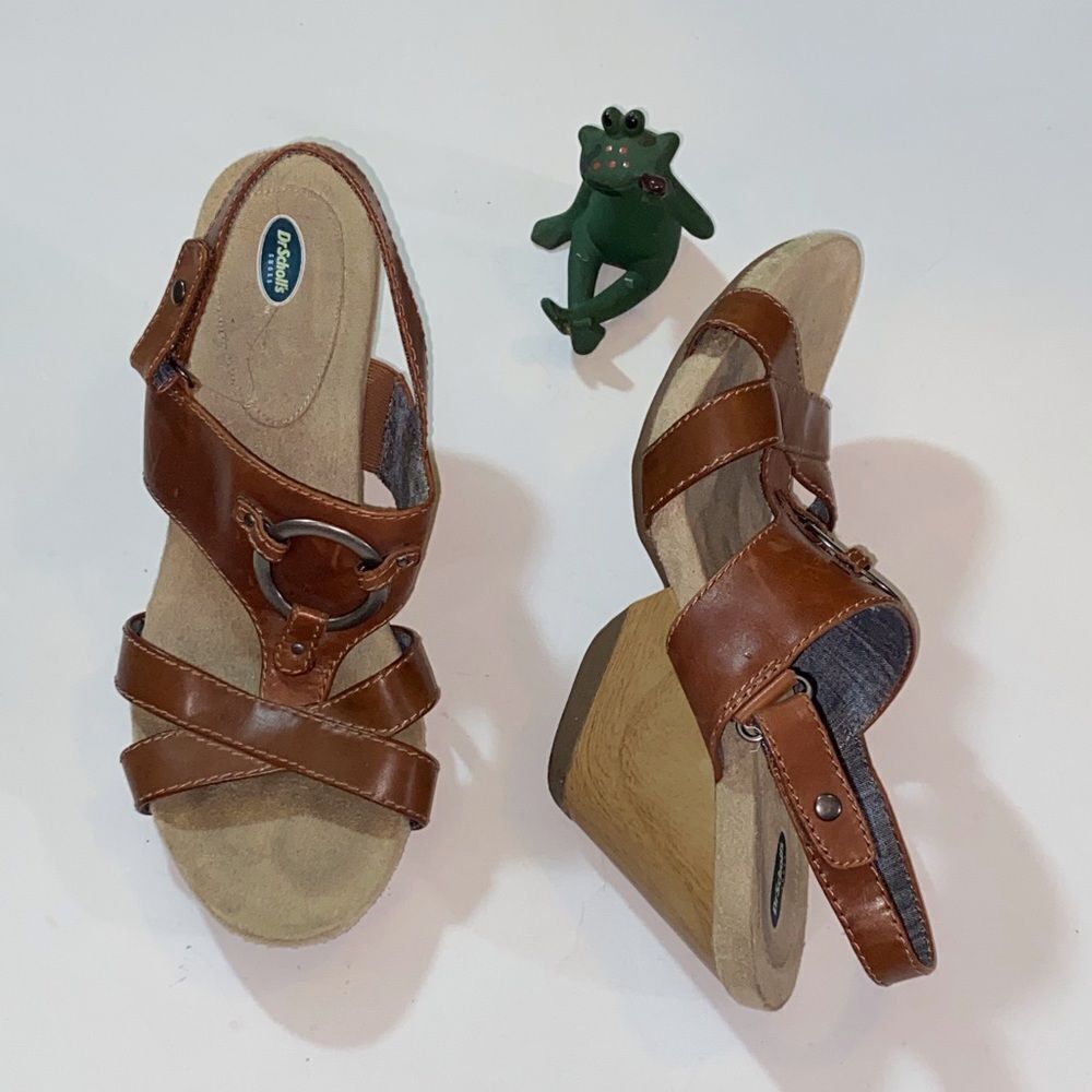 Dr. Scholl's Women's Tan Strappy Sandals Size 9.5 - Picture 3 of 9